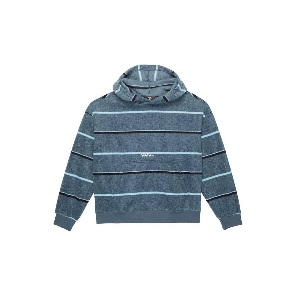 Volcom Kids Fleece‎ Hoodie Striped Blue Black Extra Large XL Youth